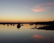 Sunset on the marina, 80m from Casa Clare