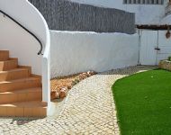 Garden area and steps to roof terrace, Casa Clare